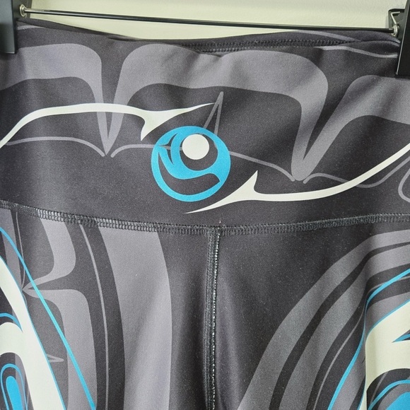 Nominou Legging Wolf and Moon Teal Legging Size XXL - Picture 9 of 13